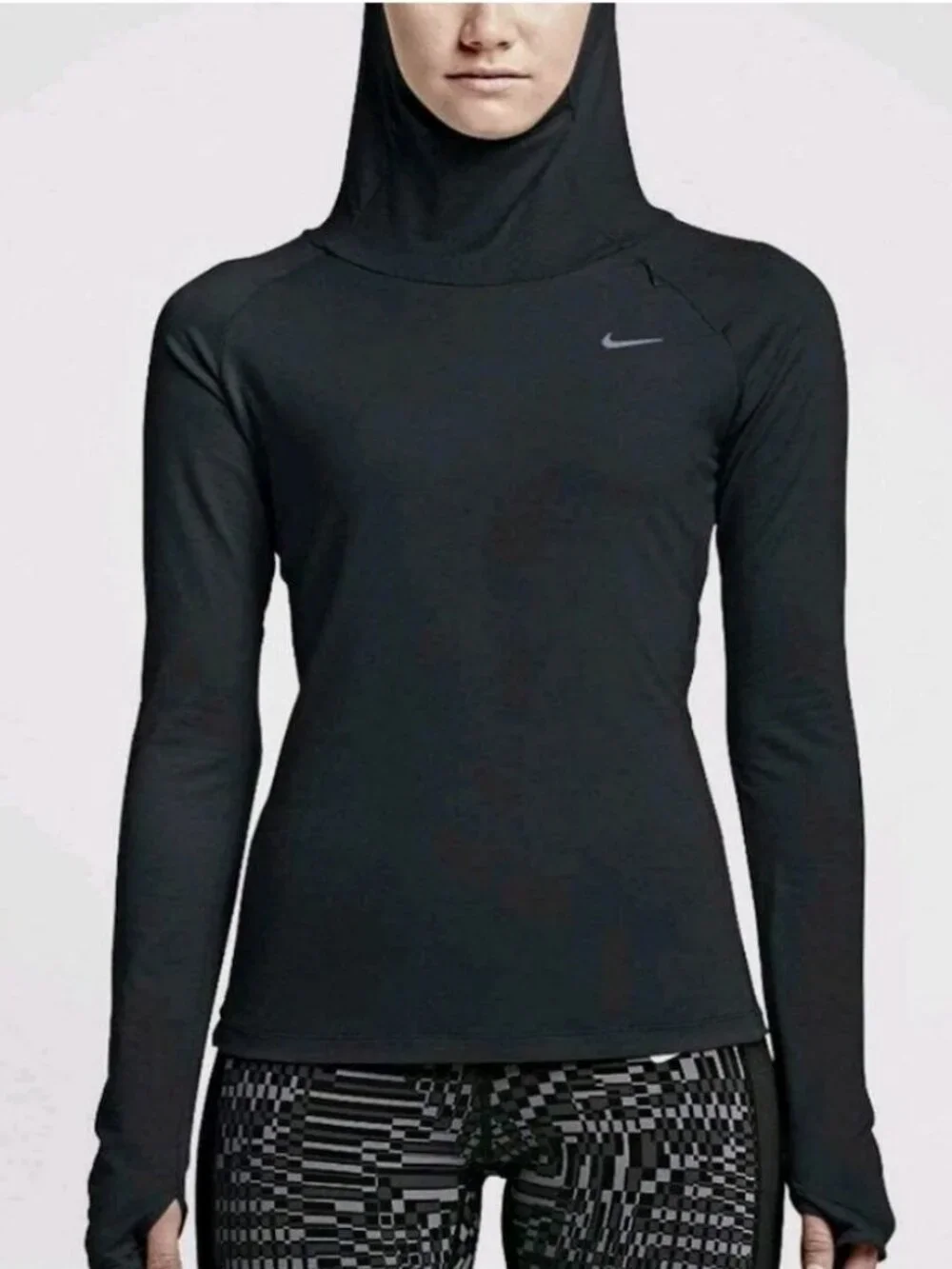 Nike Dri-Fit Element Fitted Running Athletic Hoodie